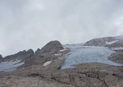 Fusione record: il ghiacciaio principale della Marmolada sotto i 100 ettari di estensione